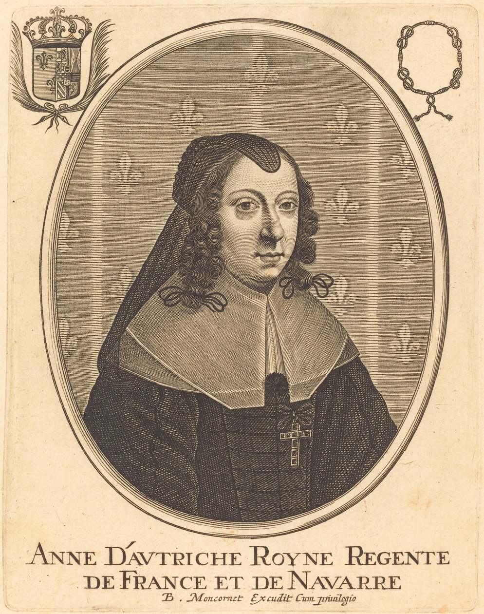 Anne af Østrig af Balthasar Moncornet