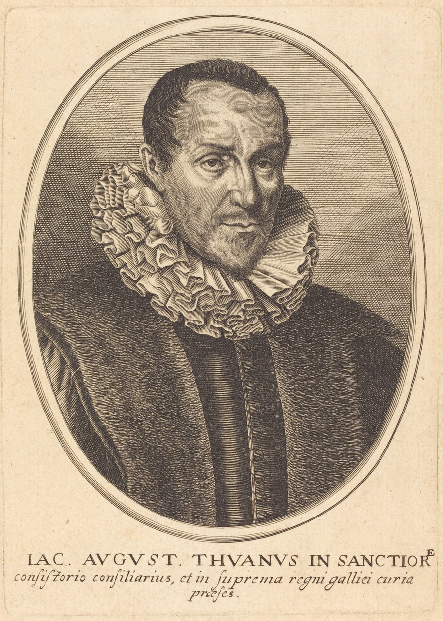 Jacques-Auguste de Thou af Balthasar Moncornet