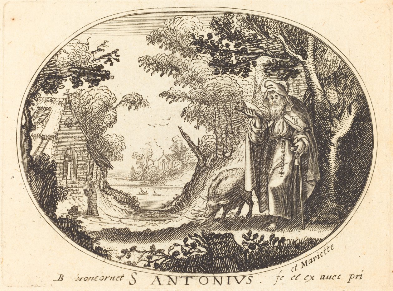 Sankt Antonius af Balthasar Moncornet