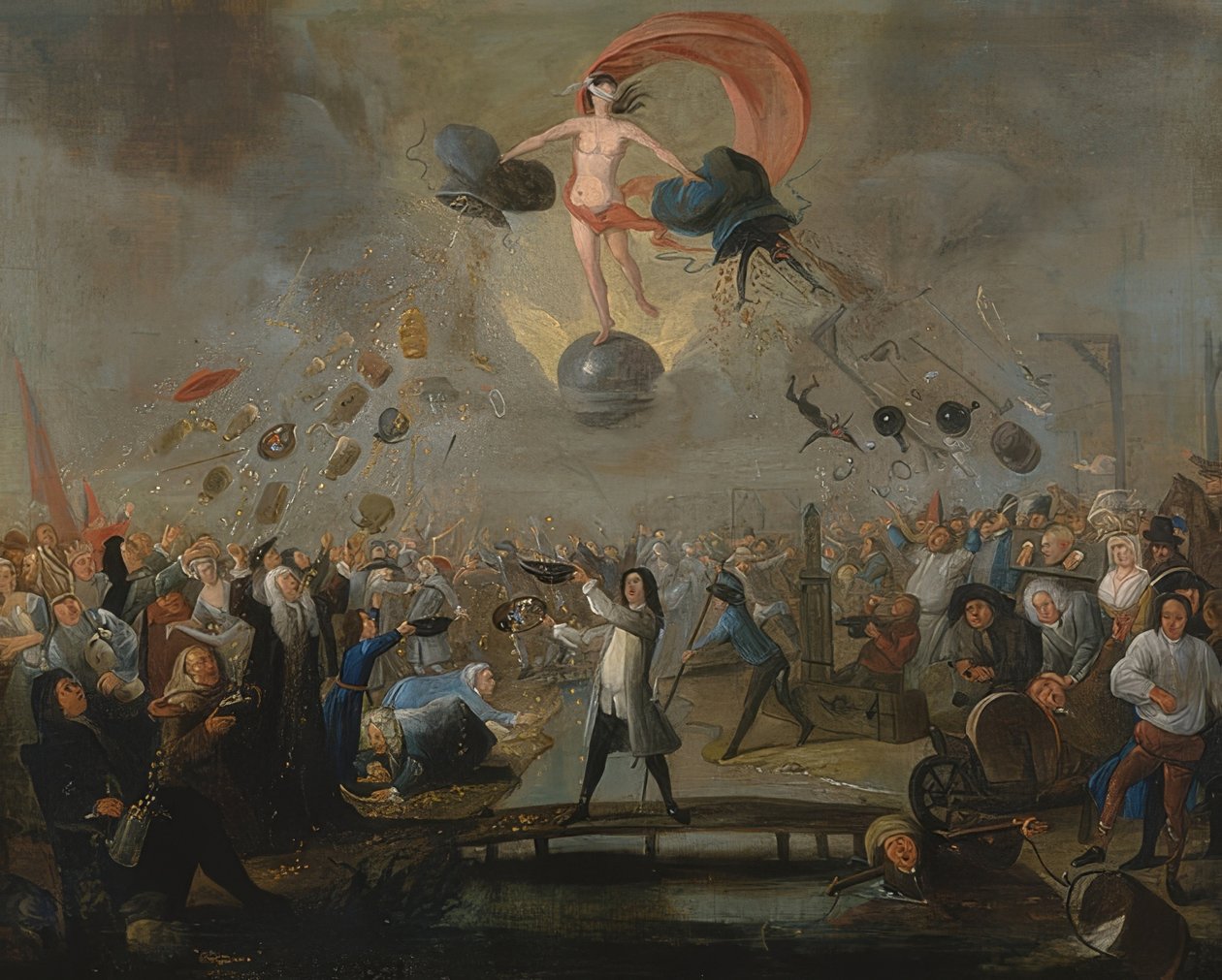 Allegori om skæbnen. Omkring 1730 af Balthasar Nebot
