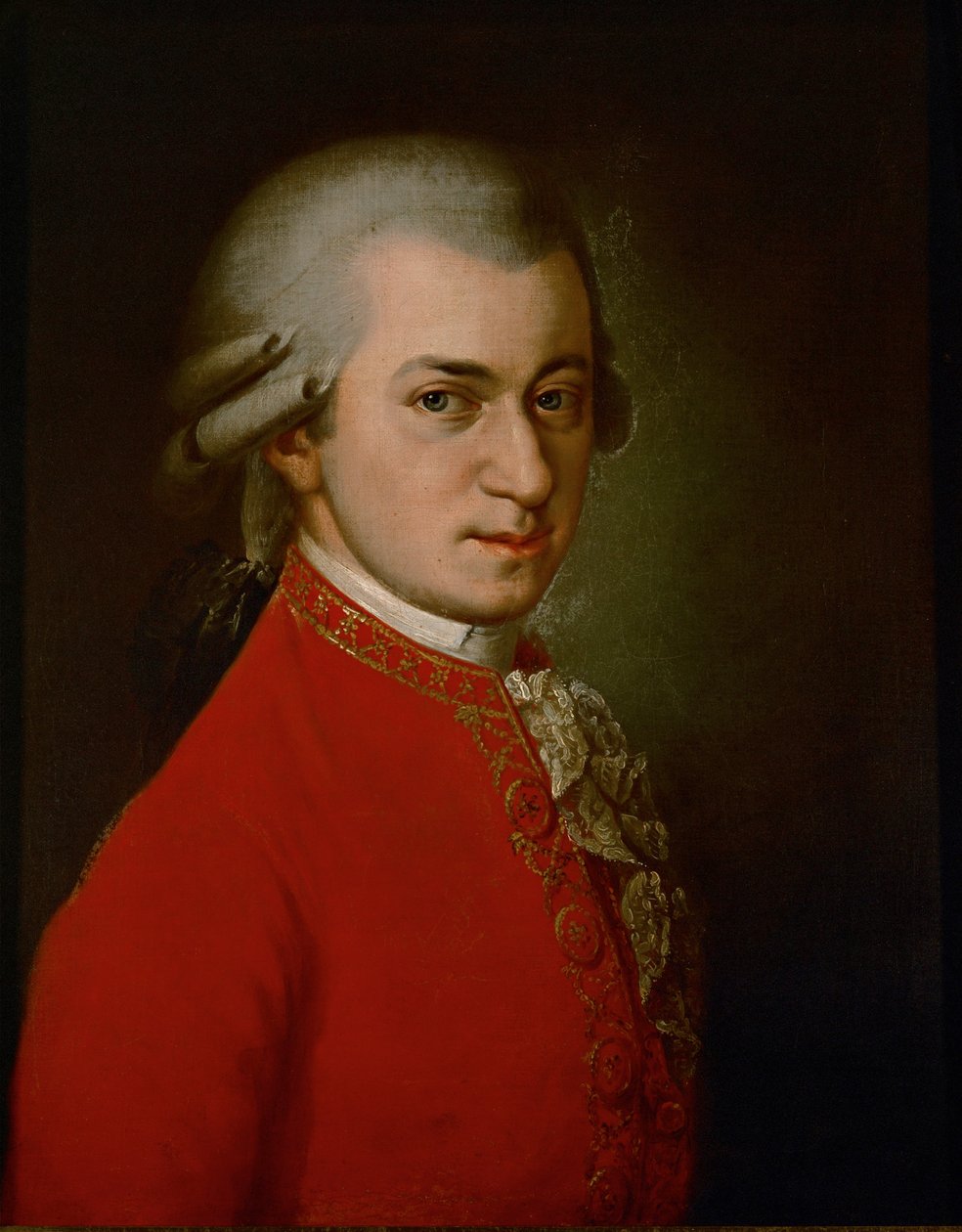 Wolfgang Amadeus Mozart ... (olie på lærred) af Barbara Krafft