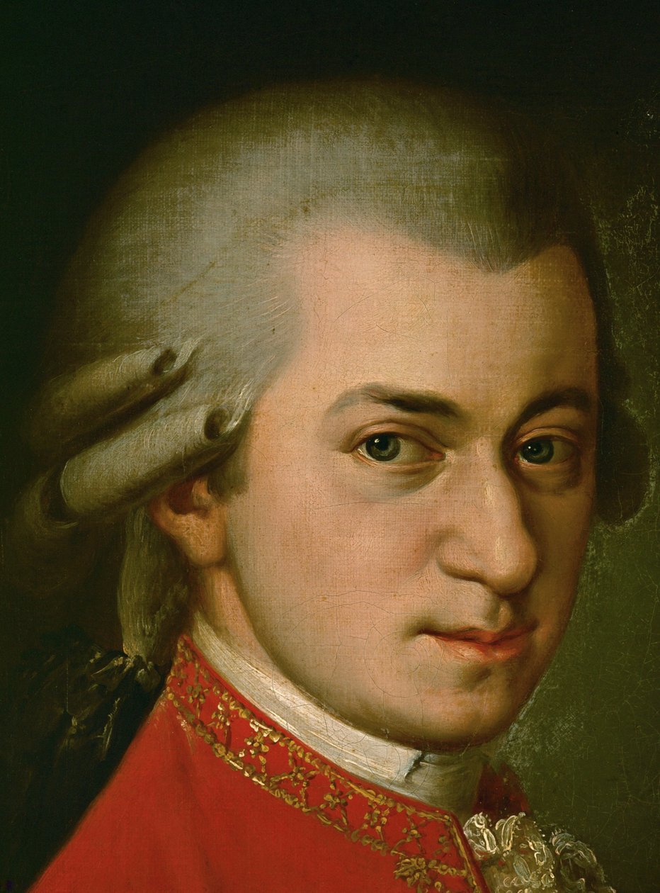 Wolfgang Amadeus Mozart ... (olie på lærred) af Barbara Krafft