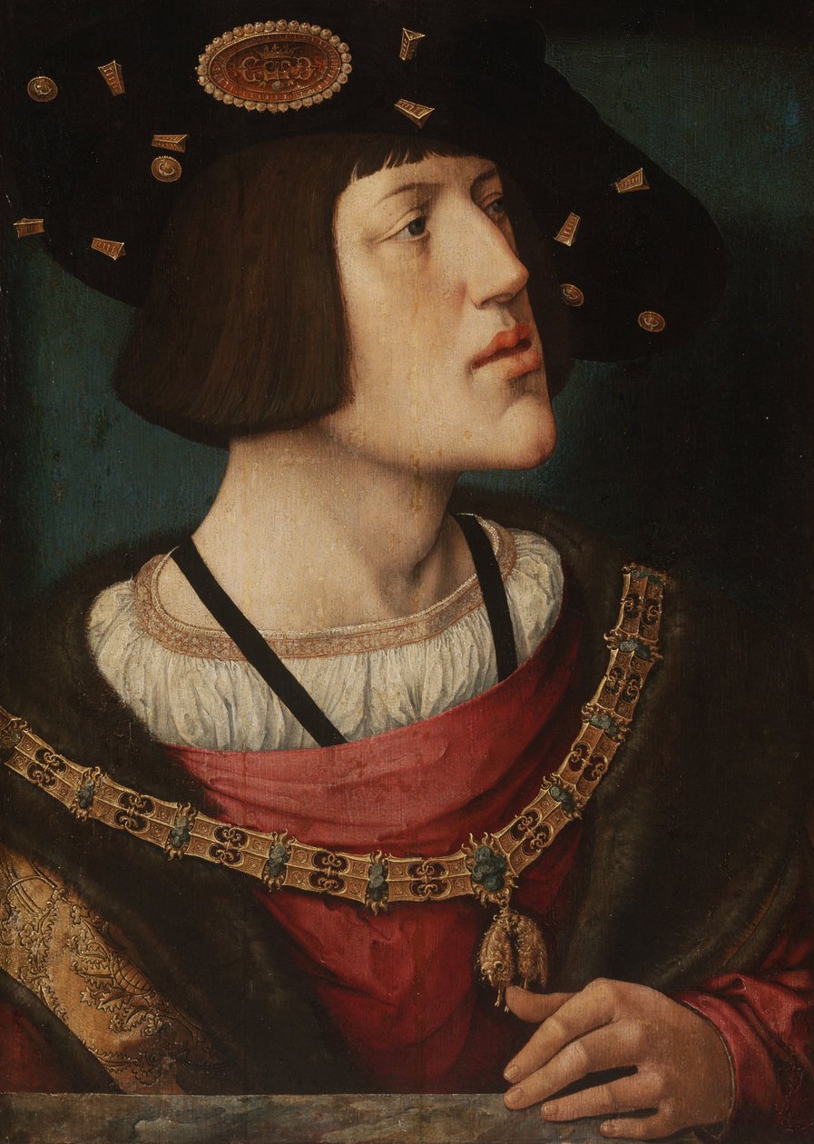 Portræt af Karl V (1519) af Barend van Orley