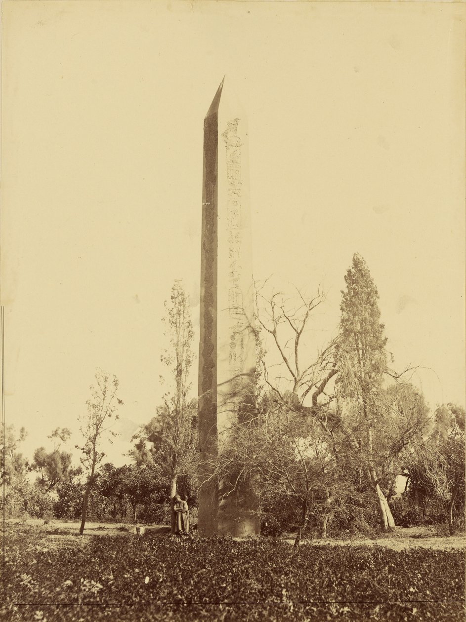 Obelisken i Heliopolis, Cairo. af Baron Paul des Granges