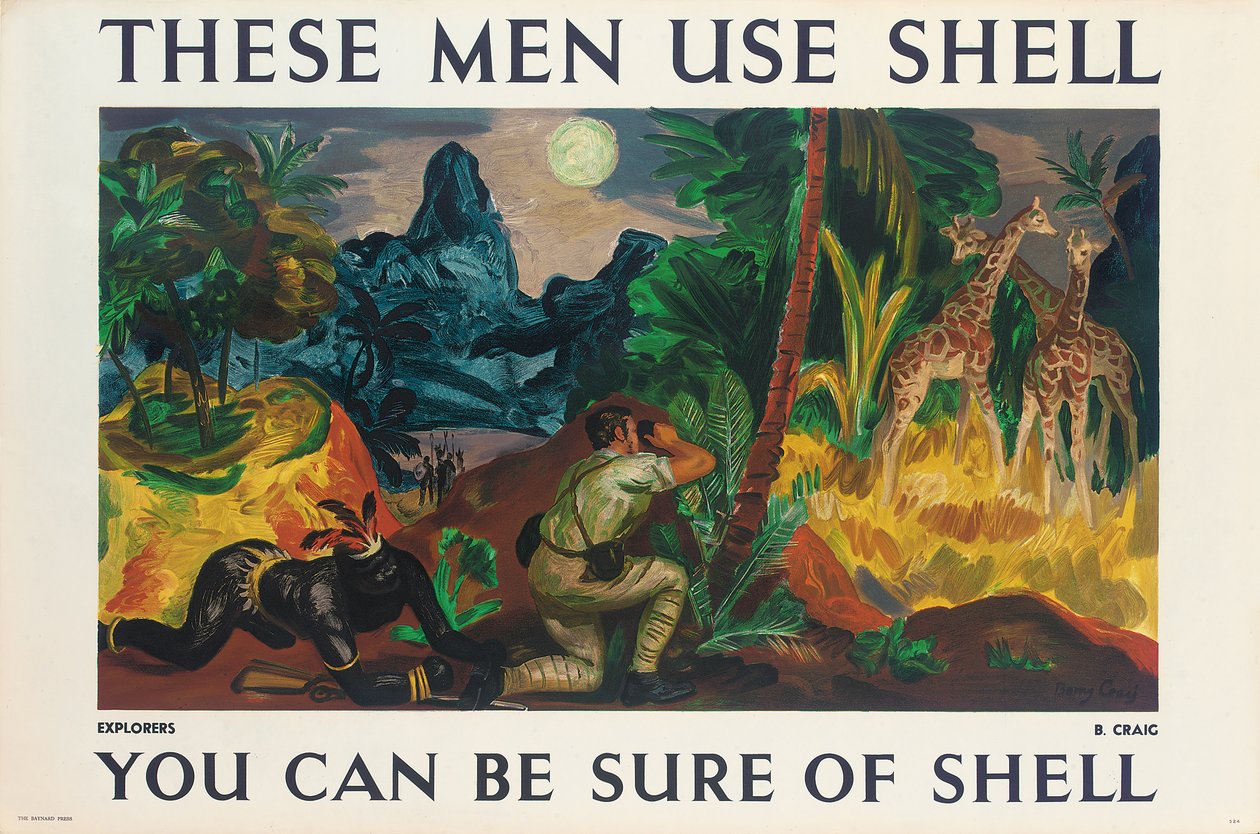 Reklameplakat for Shell af Barry Craig