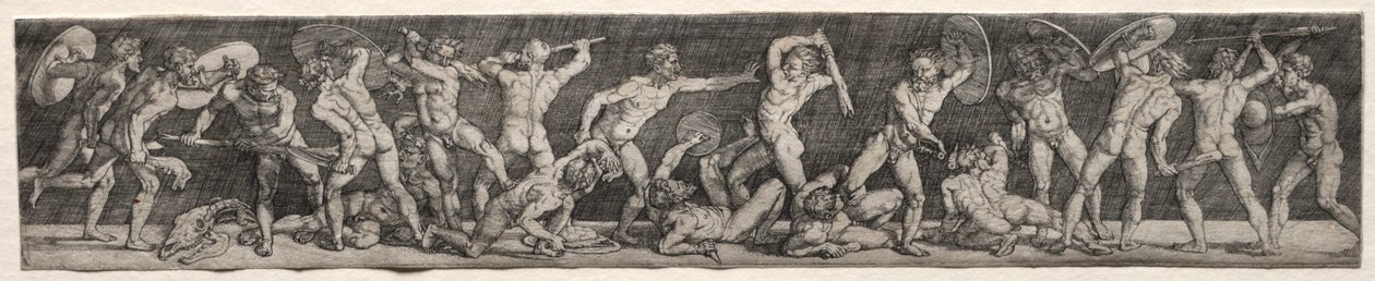 Slaget om nøgne mænd. af Barthel Beham
