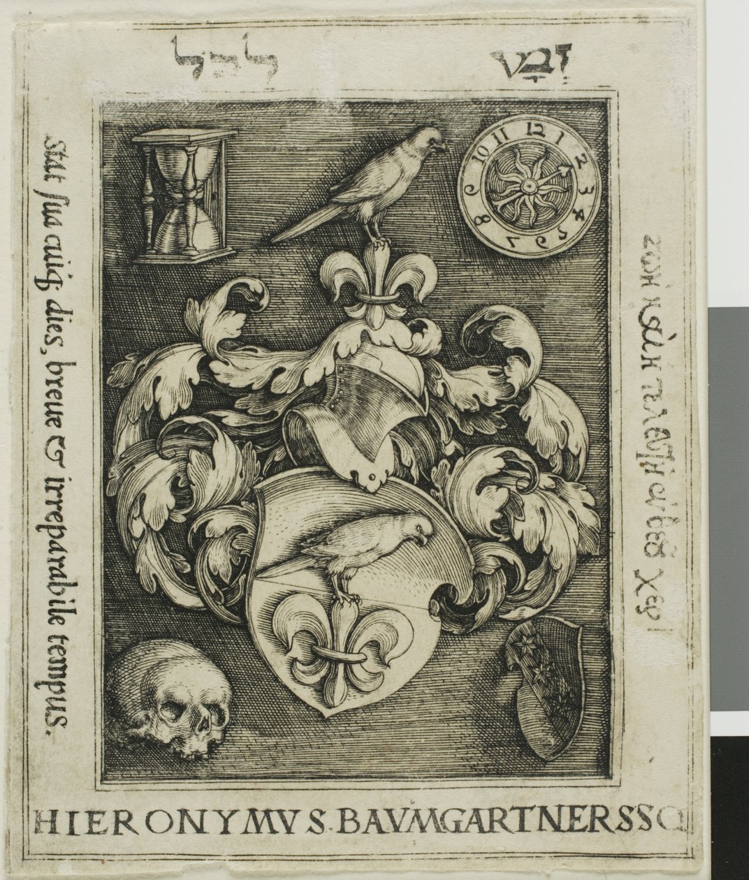 Hieronymous Baumgärtners exlibris af Barthel Beham