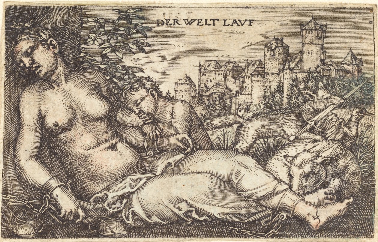 "Der Welt Lavf" (Sovende retfærdighed) af Barthel Beham