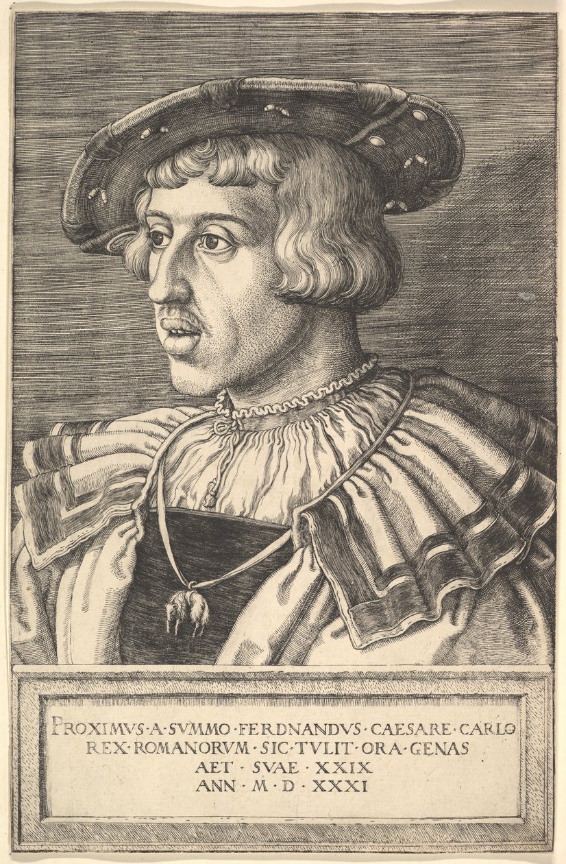 Kejser Ferdinand I, 1500-tallet. af Barthel Beham