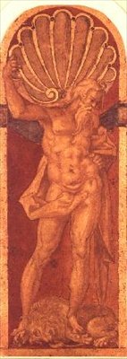 Hercules (blyant) af Bartholomaeus Spranger