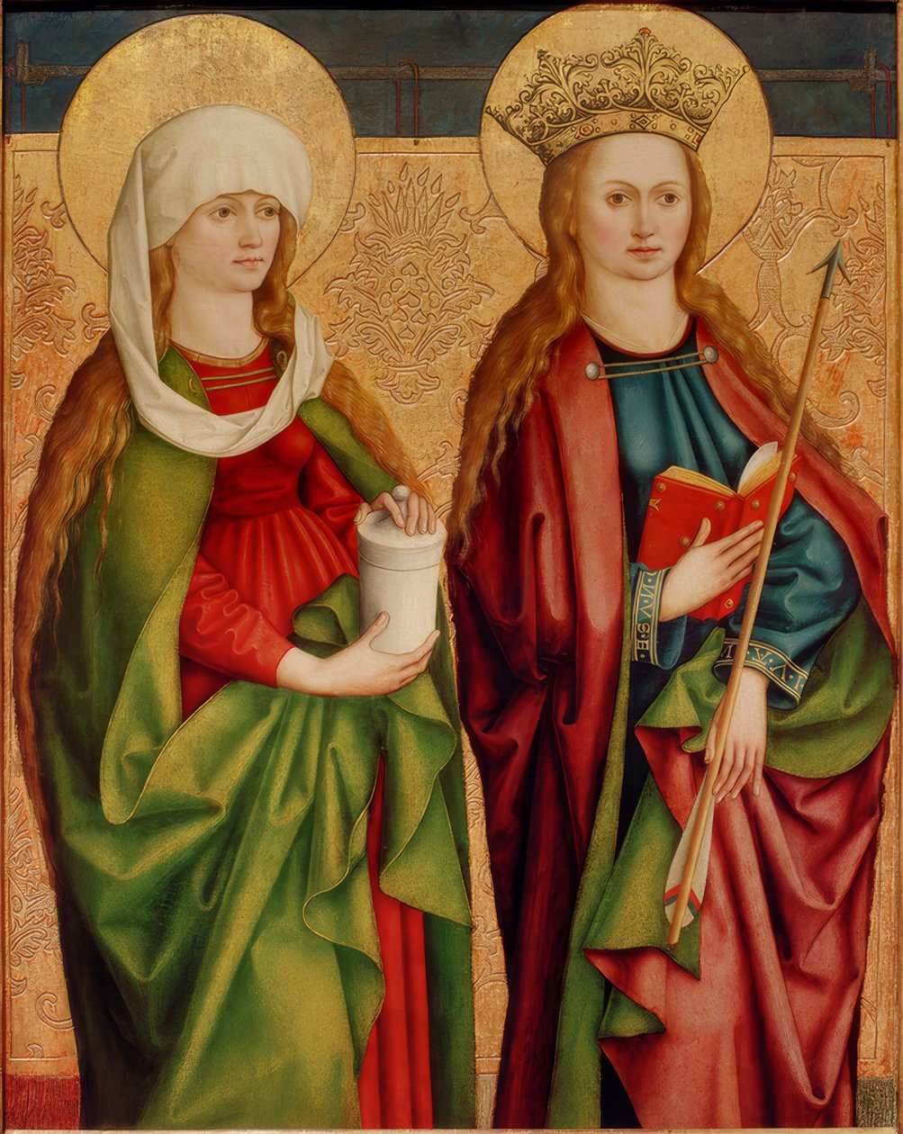 Hl. Maria Magdalena u. Ursula af Bartholomäus Zeitblom