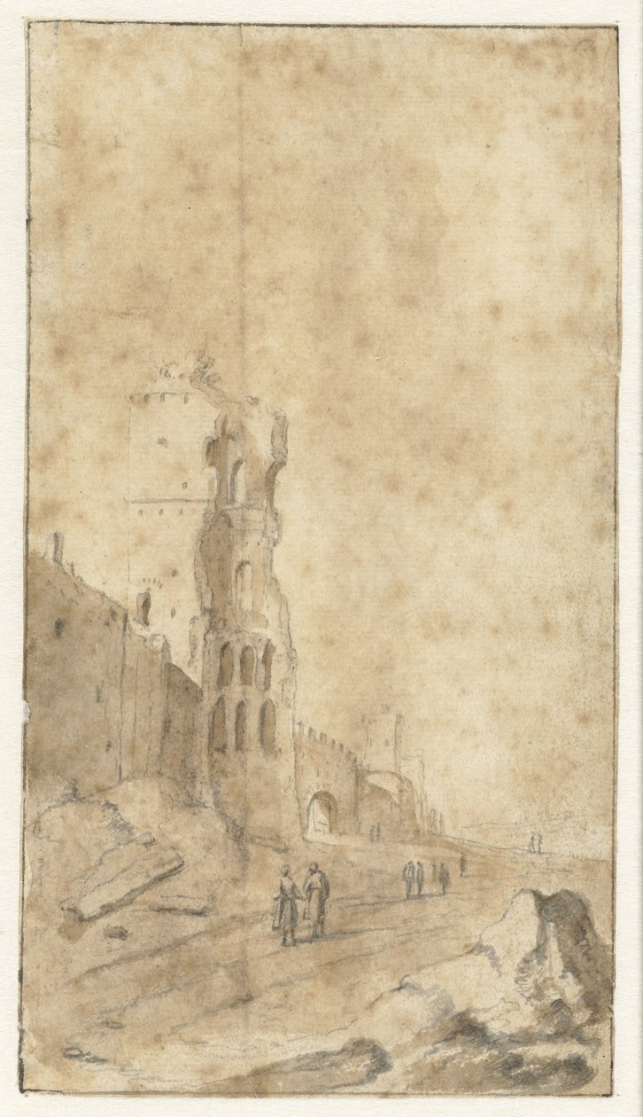 Porta San Paolo te Rom af Bartholomeus Breenbergh