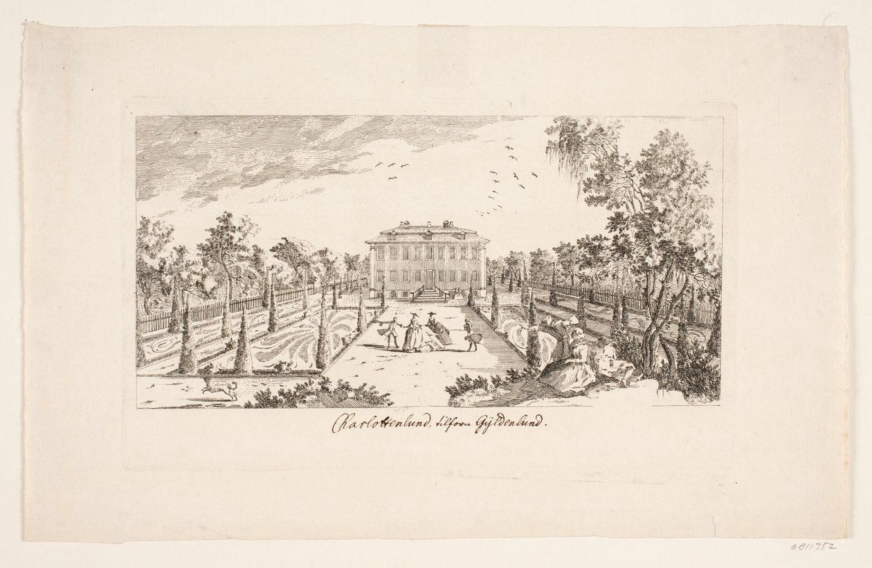 "Charlottenlund tilforn Gyldenlund" af Bartholomæus Roque