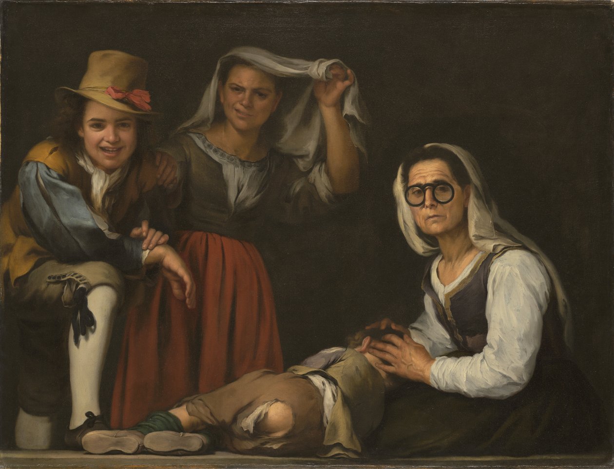 Fire figurer på et trin af Bartolomé Esteban Murillo