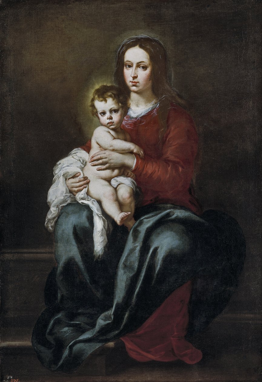 Madonna og barn af Bartolomé Esteban Murillo