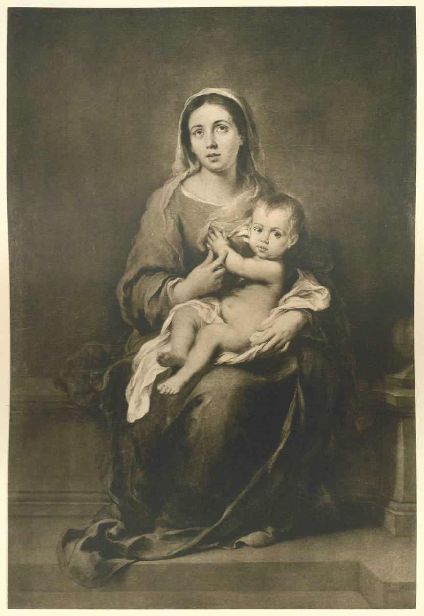 Maria med barnet af Bartolomé Esteban Murillo
