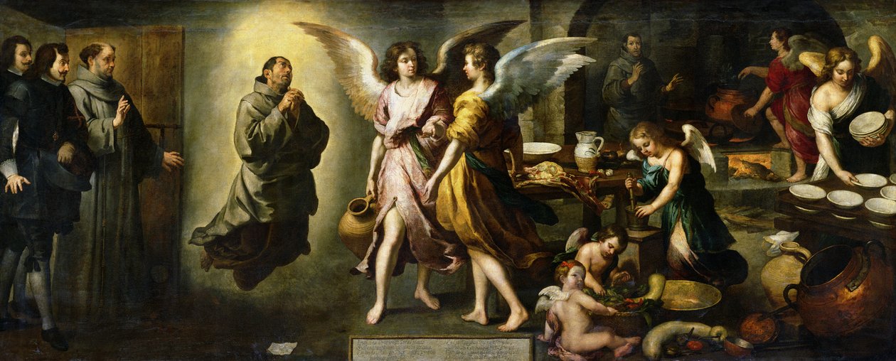 Englenes køkken, 1646 af Bartolomé Esteban Murillo