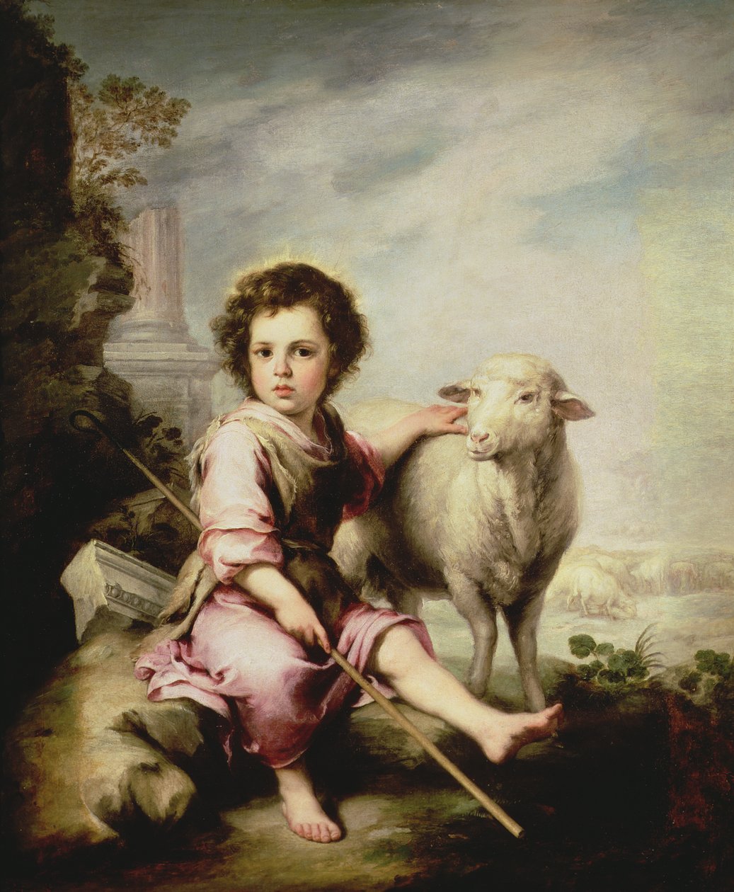 Den gode hyrde, ca. 1650 af Bartolomé Esteban Murillo