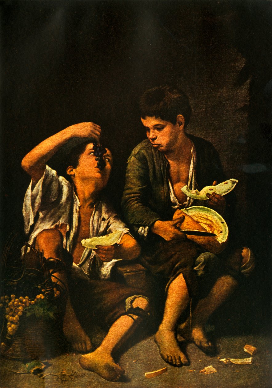 Drenge spiser frugt, 1645, 1938 af Bartolomé Esteban Murillo
