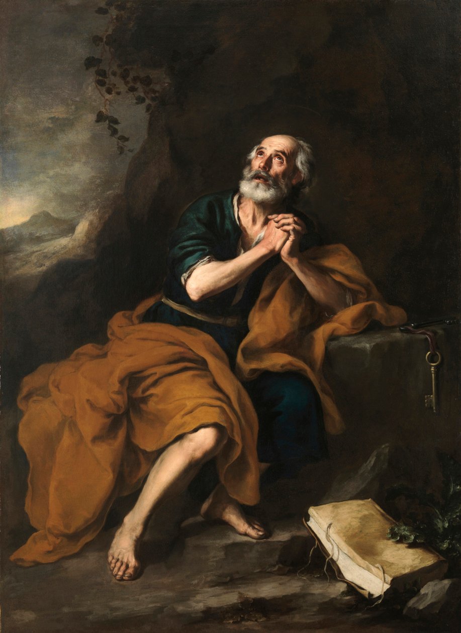 Apostlen Peter, 1665-1670. af Bartolomé Esteban Murillo