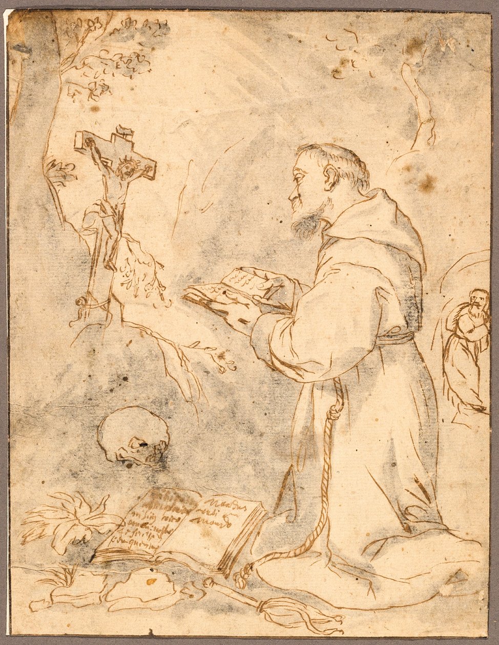 Sankt Frans beder af Bartolomé Esteban Murillo