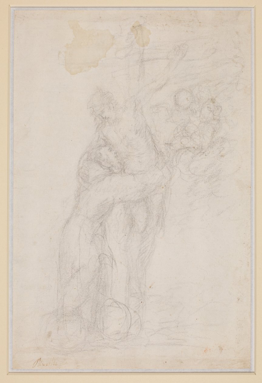 Sankt Frans omfavner den korsfæstede Kristus af Bartolomé Esteban Murillo