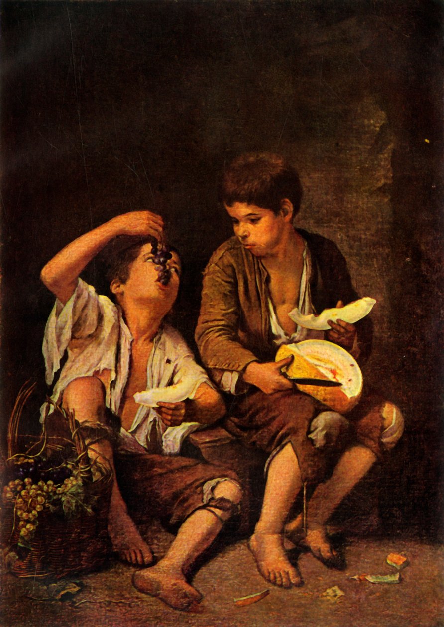 The Melon Eaters, c1650, 1946. af Bartolomé Esteban Murillo