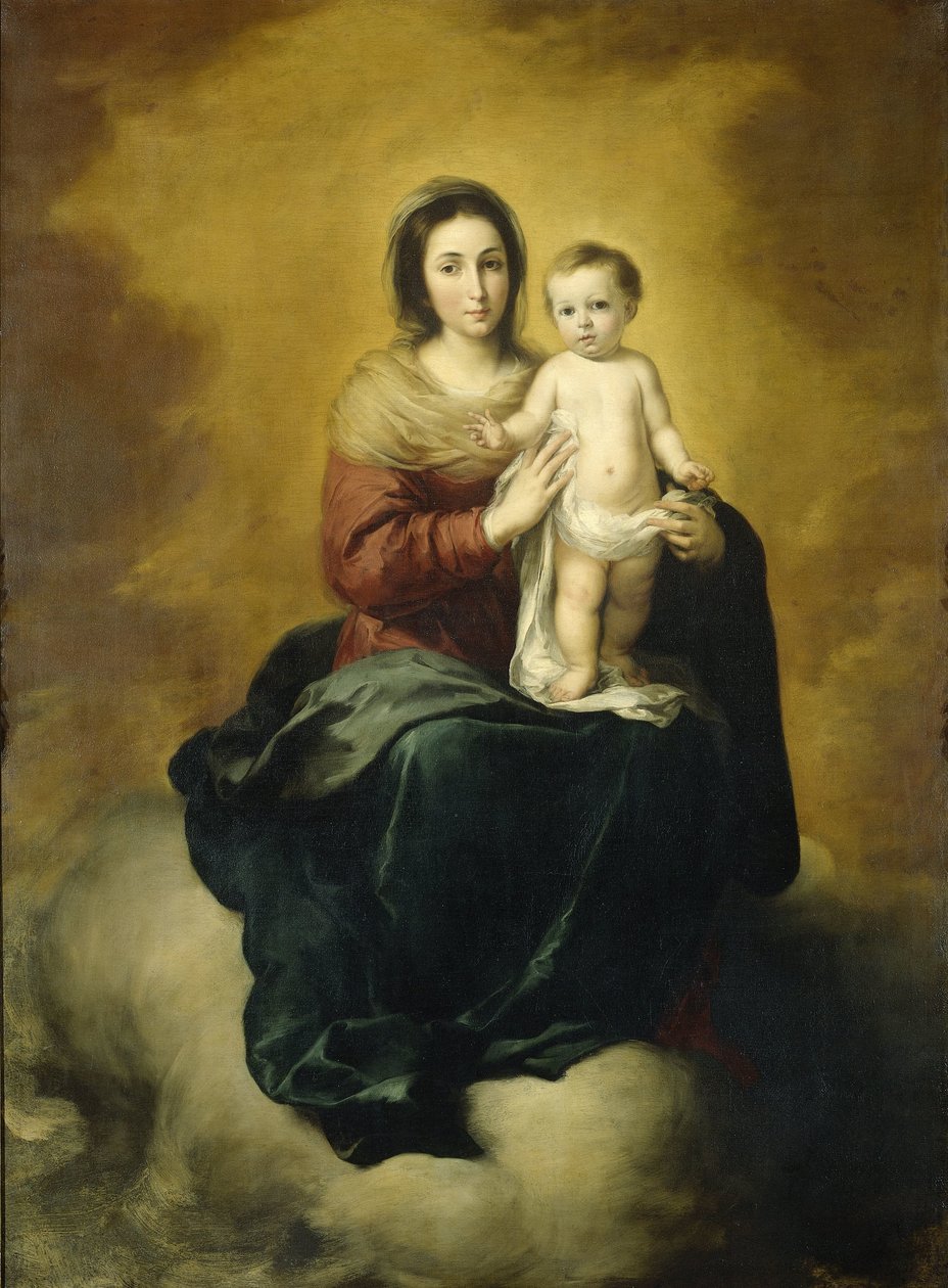 Jomfru og Barn af Bartolomé Esteban Murillo