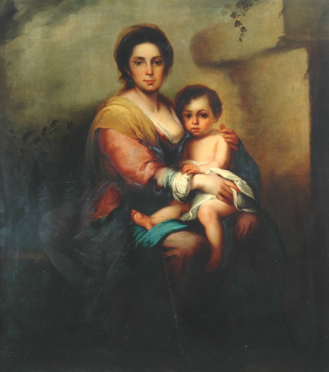 Jomfru og barn, 1700-tallet af Bartolomé Esteban Murillo