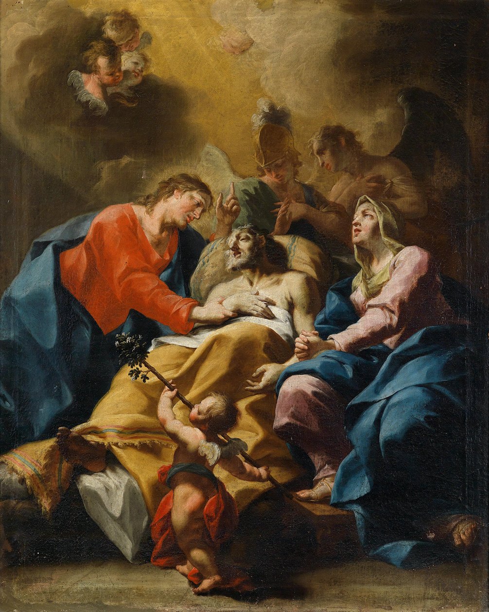 St. Josephs død af Bartolomeo Altomonte