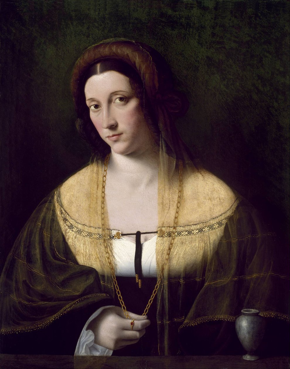 Portræt af en dame af Bartolomeo Veneto