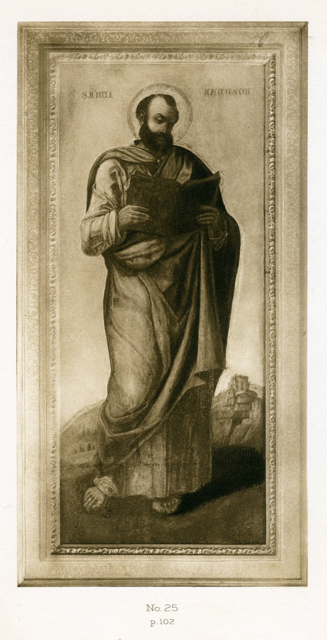 Mandlig hellig, måske St. Mark, ca. 1490 (olie og tempera på panel) af Bartolomeo Vivarini