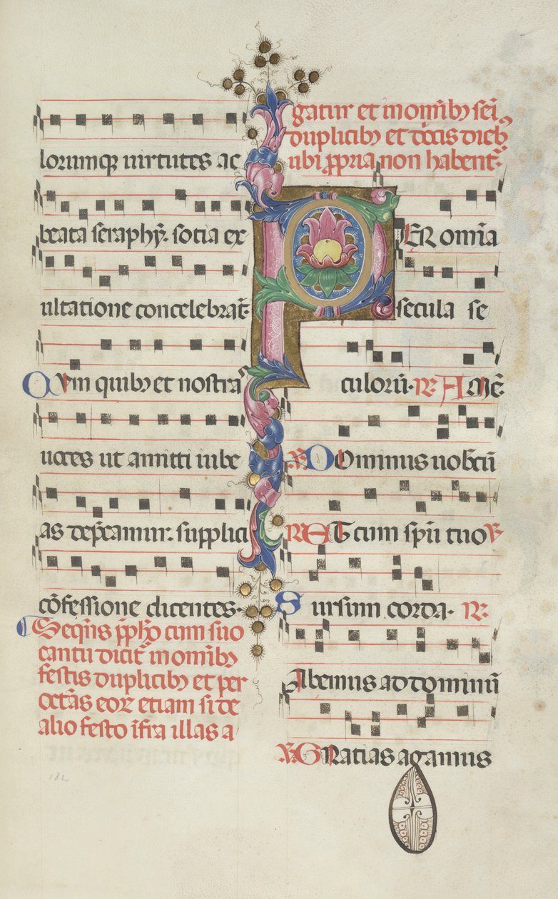 Missale: Fol. 184: Løv, 1469. af Bartolomeo Caporali