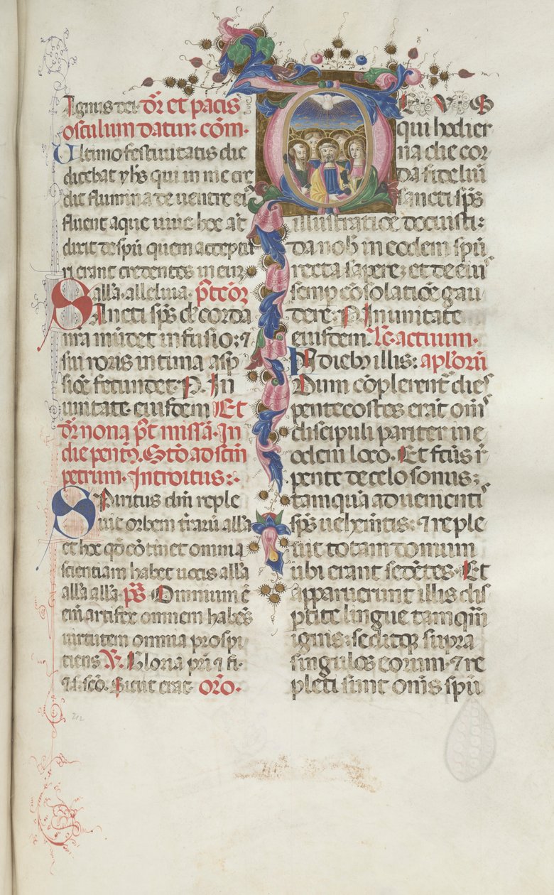 Missale: Fol. 214: Pinse, 1469. af Bartolomeo Caporali