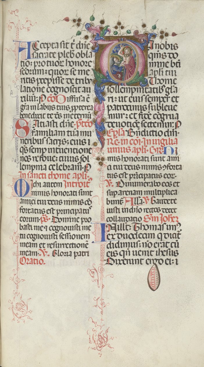 Missal: Fol. 262: Sankt Thomas, 1469. af Bartolomeo Caporali