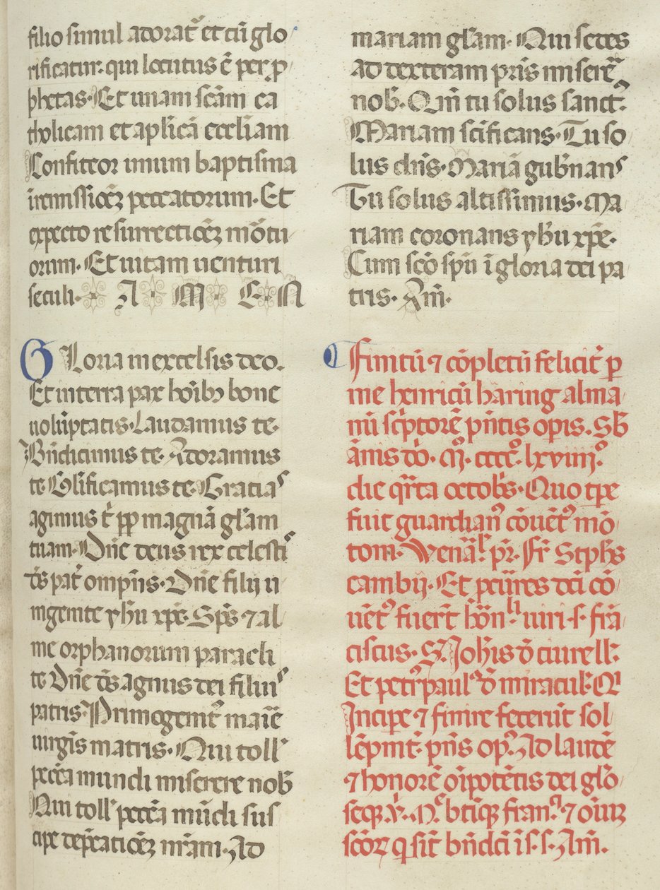 Missale: Folio 400: Kolofon, 1469 af Bartolomeo Caporali