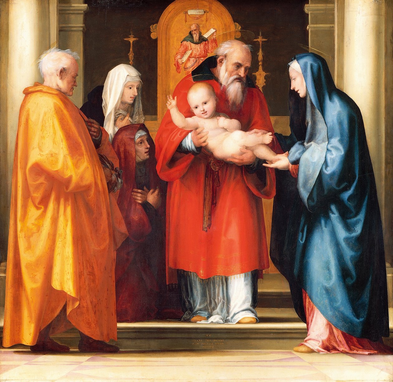 Præsentation af Jesus i templet (detaljer) af Bartolomeo Fra