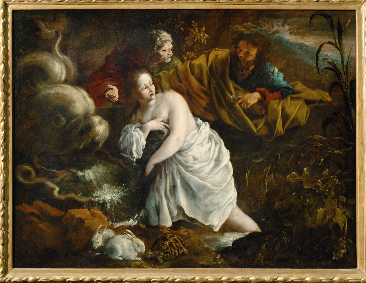Susannah og de ældre ... af Bartolomeo Guidobono