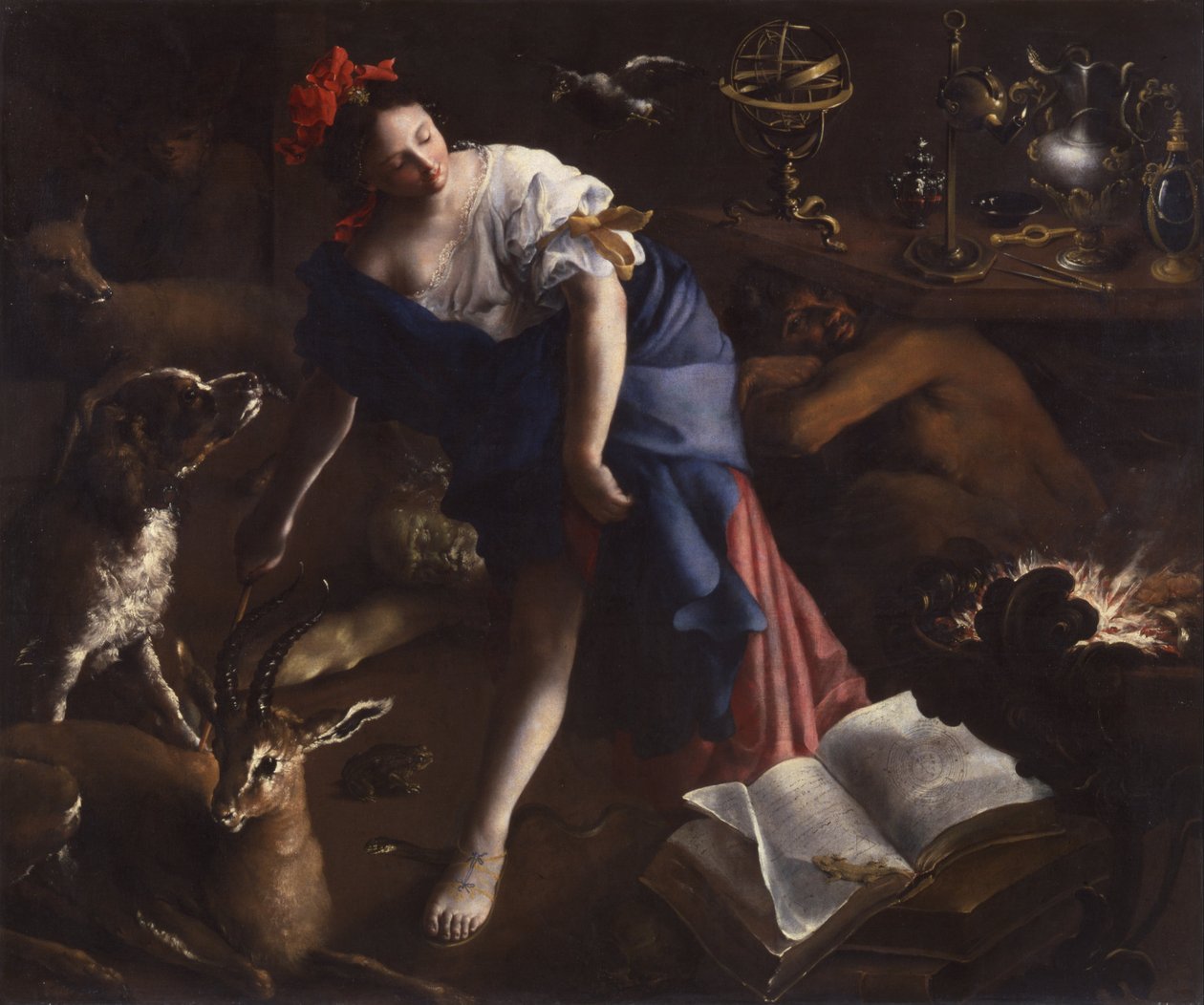 Troldkvinden af Bartolomeo Guidobono