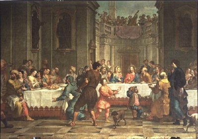 Bryllupsfest i Cana af Bartolomeo Litterini