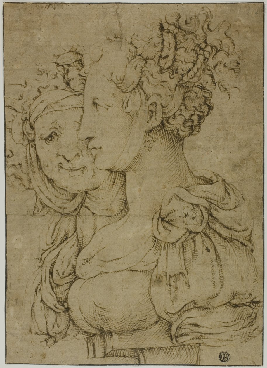 Gammel Matrone og Ung Kvinde af Bartolomeo Passarotti