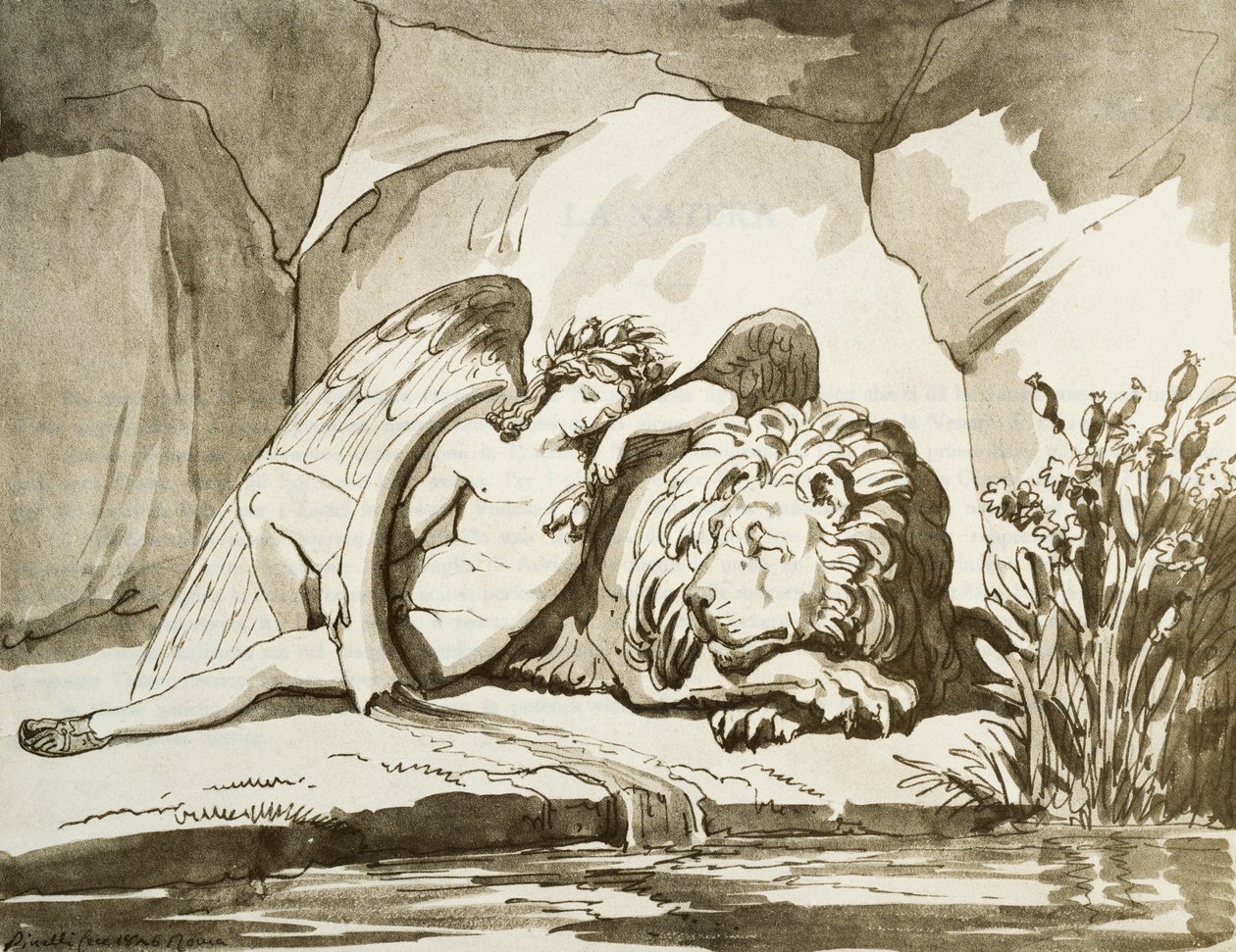 Hypnos (Søvnen) af Bartolomeo Pinelli
