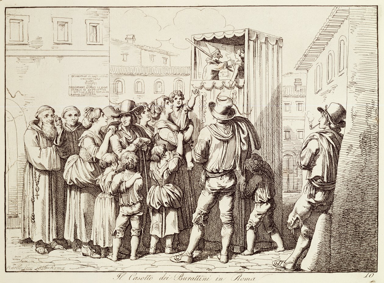 Dukkekabine i Rom af Bartolomeo Pinelli