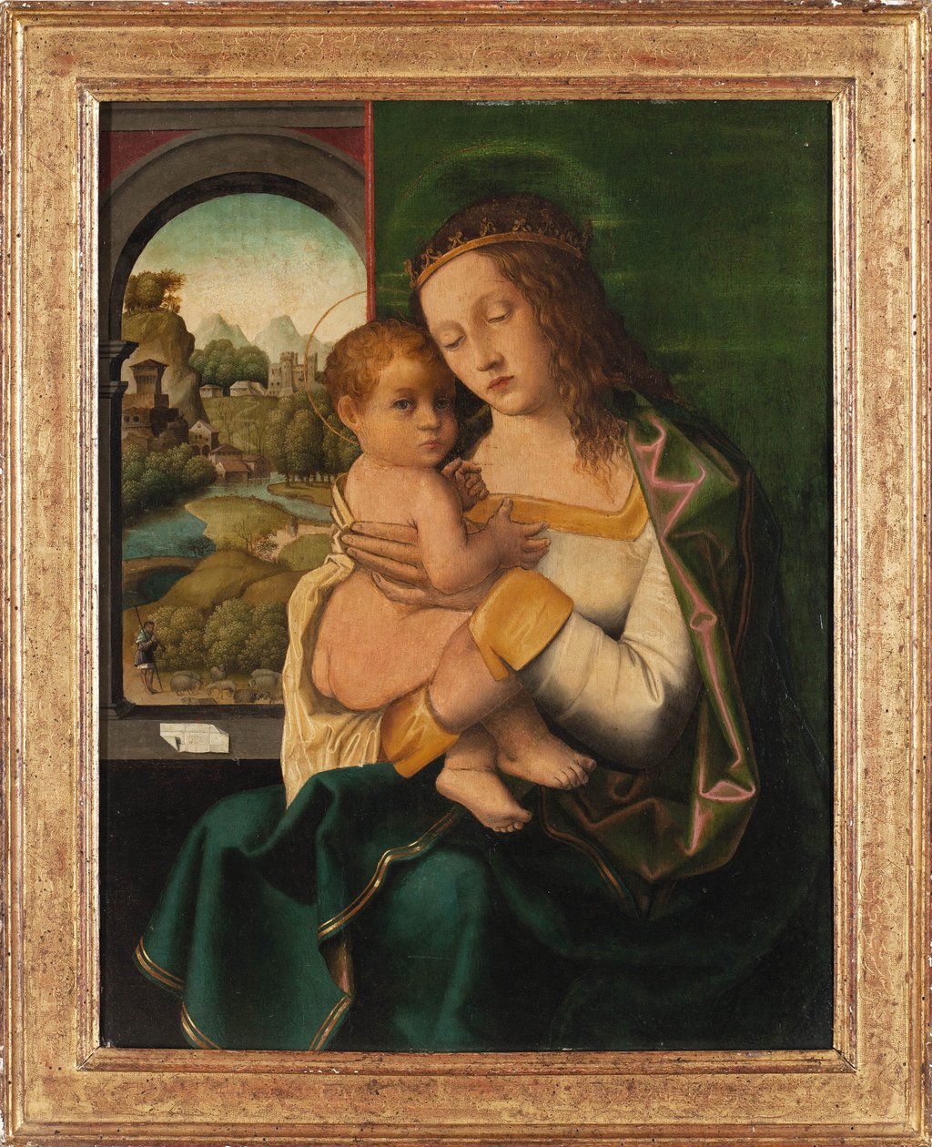 Jomfruen og barnet, 1516. af Bartolomeo Veneto