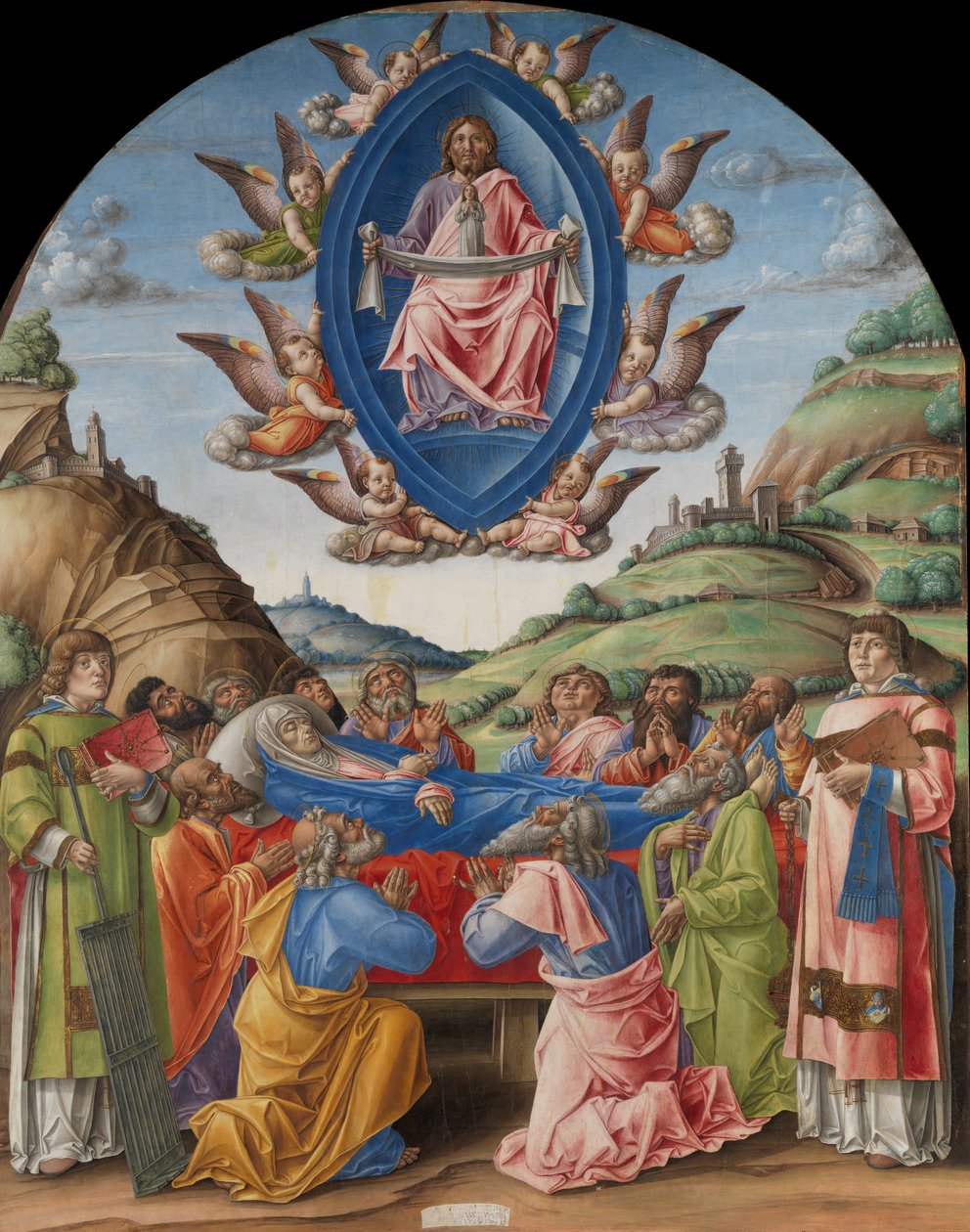 Jomfruens død, 1485. af Bartolomeo Vivarini
