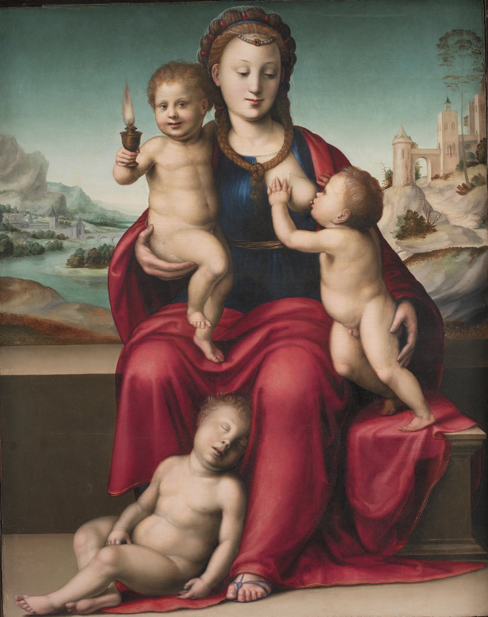 Caritas (velgørenhed) af Bartolomeo di Zanobi