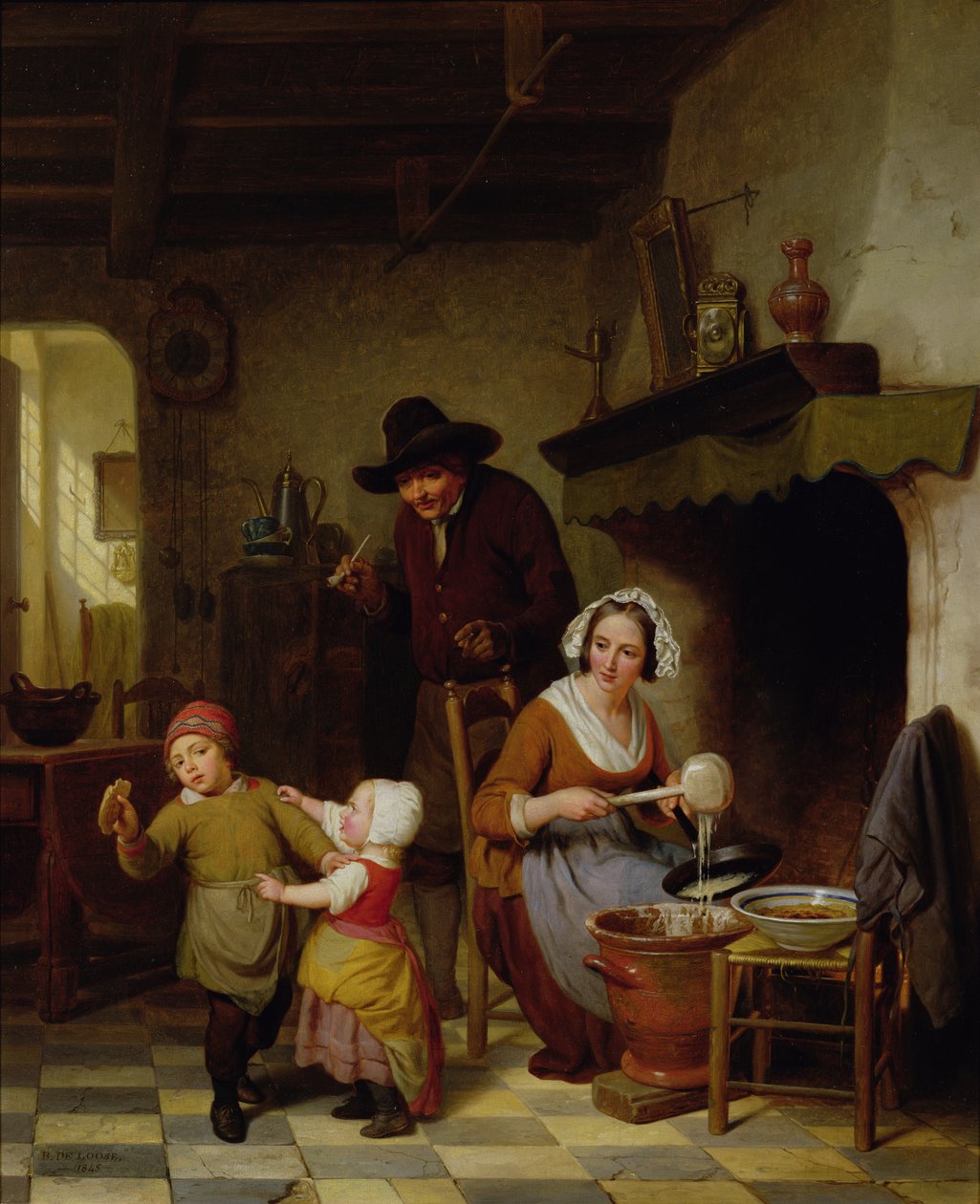 Pandekagedag, 1845 af Basile de Loose