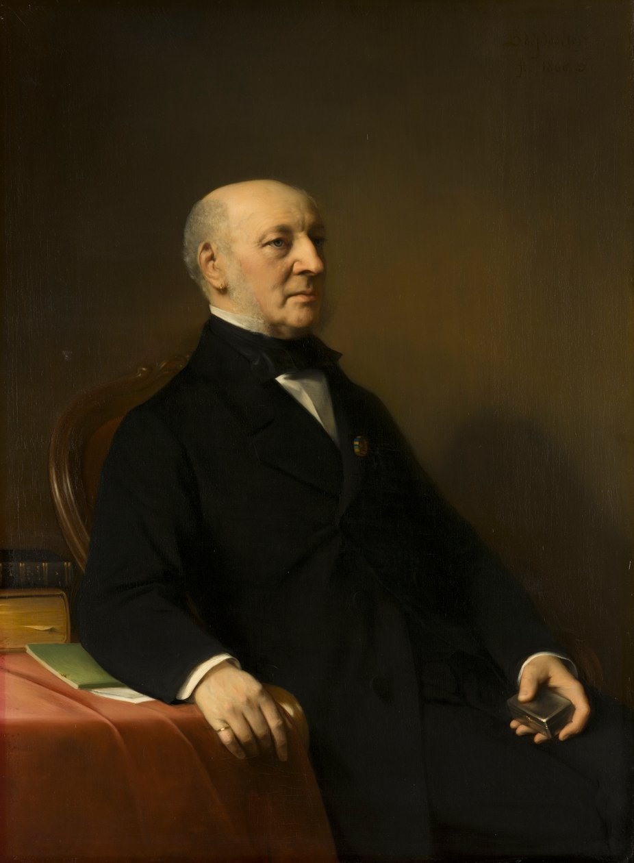 Portræt af Jean Zacharia Mazel (1792-1884) af Bastiaan de Poorter