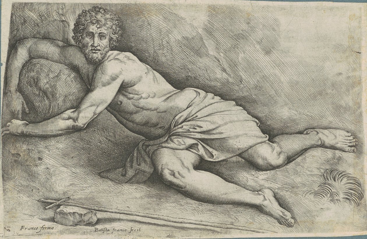 Sankt Johannes Døberen af Battista Franco
