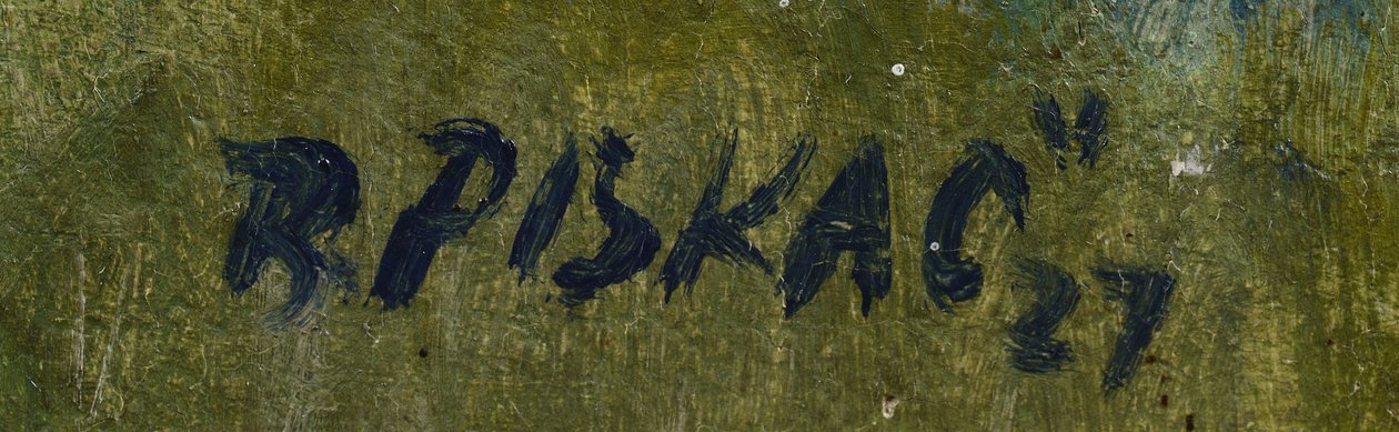 Bedřich Piskač - underskrift af Bedřich Piskač